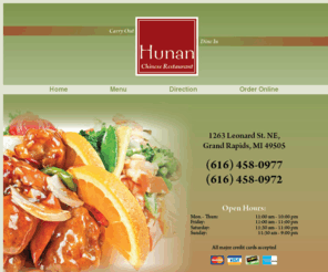 hunangrc.com: Hunan Chinese Restaurant
Visit us online for coupons, special offers, online ordering. Delicious & hot Chinese food is just mouse clicks away!