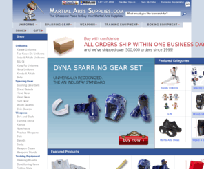 martialartscity.com: Martial Arts Supplies at the cheapest prices on the planet
Martialartssupplies.com is an online leader in martial arts supply and gear. Uniforms and gear for Karate, Judo, Aikido, Tae Kwon Do, Kung fu and others can be found here.