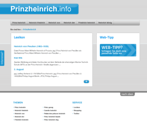 prinzheinrich.info: Prinzheinrich, prinz-heinrich, heinrich friedrich - Prinzheinrich.info
