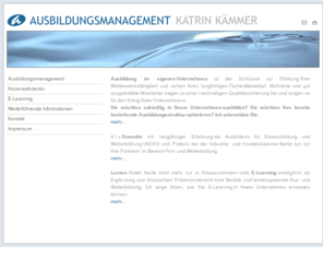 ausbildungsmanagement.net: AUSBILDUNGSMANAGEMENT KATRIN KÄMMER
Ausbildungsmanagement Katrin Kämmer