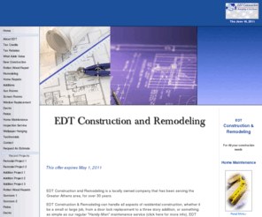 edtconstruction.com: EDT Construction And Remodeling
Professional quality painting contracting for interior and exterior residential homes and commercial offices, at the best value in the Atlanta area.