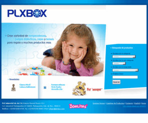 plx-box.com: ::PLXBOX::
PLXBOX. Rompecabezas, juegos de mesa, artculos de papelera, para fiestas, baby shower, despedidas de soltera y muchos productos mas de alta calidad y precios sumamente competitivos.
