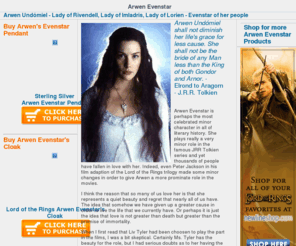 theevenstar.com: The unofficial site about Arwen Evenstar
Information about Arwen Evenstar