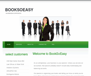 booksoeasy.com: BookSoEasy
BookSoEasy - Home Page and description of bookkeeping for small business