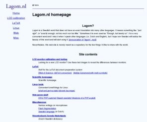 lagom.nl: Lagom.nl homepage
