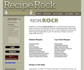 reciperock.com: Recipes that Rock!
Find tons of free recipes here!