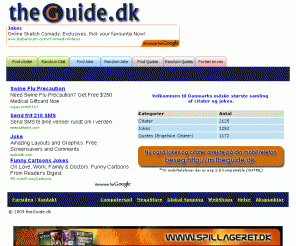 theguide.dk: Velkommen til TheGuide - Danmarks største samling af citater og vittigheder.
Velkommen til TheGuide - Danmarks største samling af citater og vittigheder. Her finder du alt det der gør dagen sjovere.