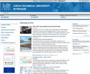 cvut.cz: ČVUT v Praze
  –
     Welcome to CTU
