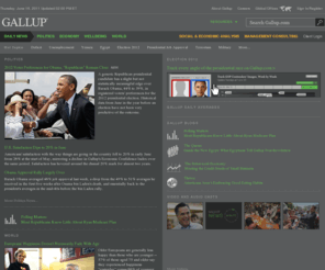 gallupice.com: Gallup.Com - Daily News, Polls, Public Opinion on Government, Politics, Economics, Management
Gallup.Com provides data-driven news based on U.S. and world polls, daily tracking and public opinion research. Articles and videos cover news, politics, government, business, economy, behavioral economics, management and employee engagement.