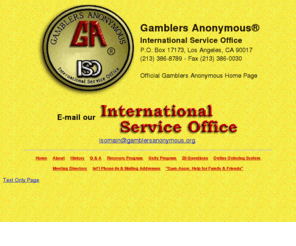 gamblersanonymous.org: Gamblers Anonymous Official Home Page
