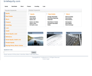briefequity.com: Brief Equity
Brief Equity on WN Network delivers the latest Videos and Editable pages for News & Events, including Entertainment, Music, Sports, Science and more, Sign up and share your playlists.