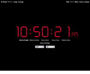 free-clock.com: Online Alarm Clock
Online Alarm Clock - Free internet alarm clock displaying your computer time.