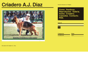 mipastoraleman.com: Criadero A.J. Diaz
Pastores Alemanes con Pedigree