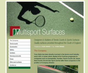 multisportsurfaces.com: Multisport Surfaces
Designers and Builders of Tennis Courts and Sports Surfaces Quality surfaces provided throughout the South of England