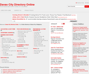 davaocitydirectory.com: Davao City Directory Online
Your Online Directory of Davao City, Philippines