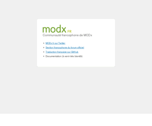 modxfr.com: MODx francophone
Communauté francophone de MODx, CMS open source et framework PHP. Documentation, tutoriels et traductions.