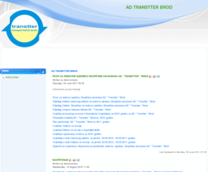 transtterbrod.com: AD TRANSTTER BROD
Joomla! - the dynamic portal engine and content management system