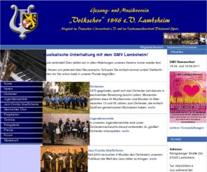 gmv-lambsheim.de: Gesang- und Musikverein Lambsheim
Der Gesang- und Musikverein Lambsheim im Internet