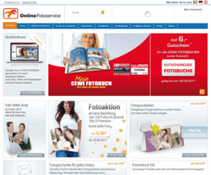 onlinefotoservice.ch: Startseite - OnlineFotoservice
Digitalfotos,Fotobücher,Fotokalender 2009 und Fotogeschenke bestellen