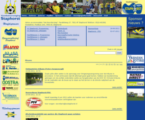 vvstaphorst.nl: Welkom op de website van de VV Staphorst!
Op de site van voetbal vereniging Staphorst vindt u uitslagen, standen en het programma van onze club.