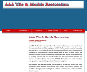 aaatile.net: Welcome to AAA Tile & Marble Restoration
