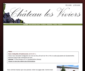 chateau-les-viviers.com: Château les Viviers
Site du Château les Viviers de M. Denis Reynier. Vente de vin par internet à la propriété et sur internet. Propriété située à TAILLECAVAT en Gironde(33).