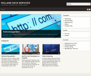 hollanddata.com: Holland Data Services | Webhosting | Streamhosting | Website design
Webhosting | Streamhosting | Website design