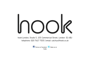 hook.co.uk: hook London :: Creative Design Agency  44(0)20 7617 7035
Welcome to hook London - Creative Design Agency. Website and more details coming soon