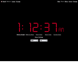 on-lineclock.com: Online Alarm Clock
Online Alarm Clock - Free internet alarm clock displaying your computer time.
