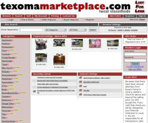 texomamarketplace.net: Texoma Classifieds - Free Classified Ads by KXII
Texoma Classifieds Ads, Local Classifieds from KXII-TV.