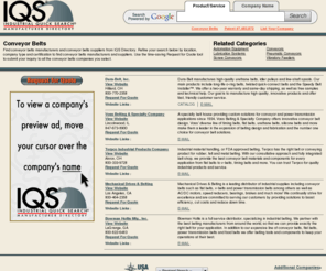 conveyorbelting.net: Conveyor Belts Information and Resources

Find information on Conveyor Belts industrial trends including Conveyor Belts suppliers and Conveyor Belts resources.