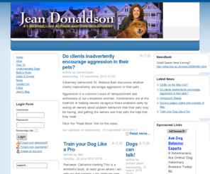 jeandonaldson.net: Welcome to the JeanDonaldson.com
Jean Donaldson - Published author and dog behaviorist.