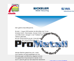 sickeler.com: ProMetall GmbH
