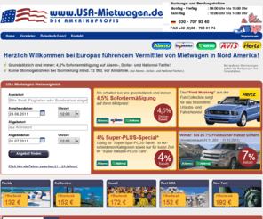 usa-mietwagen.net: USA-Mietwagen.de || Günstige Mietwagen in den USA online buchen | Alamo, Dollar rent a car, National, Avis, Hertz
Mietwagen in den USA - Sparen bis zu 50% - schnell gefunden über unseren Preisvergleich. Alle großen Vermieter direkt Online buchbar.