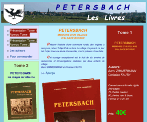 petersbach-livres.com: Petersbach, les Livres

