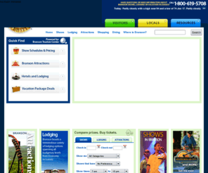 branson.com: Branson.com : The Official Branson Website
Branson's Official Resource Center for Visitors, Locals, Discounts, Shows, Lodging, Vacations and Maps.