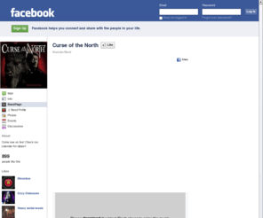 curseofthenorth.org: Incompatible Browser | Facebook
 Facebook is a social utility that connects people with friends and others who work, study and live around them. People use Facebook to keep up with friends, upload an unlimited number of photos, post links and videos, and learn more about the people they meet.