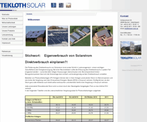 tekloth-solar.de: Tekloth Solar GmbH - Faszination Photovoltaik
