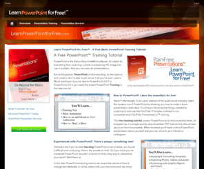 learnpowerpointfree.com: Learn PowerPoint for Free - A Free PowerPoint Training Tutorial
Learn PowerPoint for Free - Learn the essentials of PowerPoint for free with this free downloadable instructional training tutorial for PowerPoint by Advent Media, Inc.