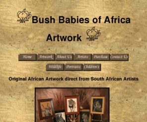 bushbabiesofafrica.com: South African Wildlife Art - Bush Babies of Africa
