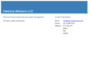 clearvueadvisors.com: Clearvue Advisors LLC
