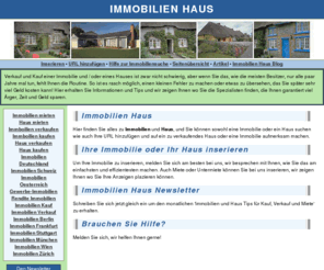 immobilienhaus.com: Immobilien Haus
Immobilien und Häuser in Deutschland, Schweiz und Oesterreich.