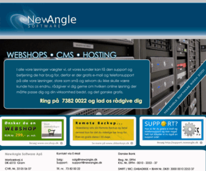 newangle.dk: NewAngle Software - IT Løsninger til alle
Hos NewAngle Software er vi stolte af at kunne tilbyde dig professionelle hjemmesideløsninger, som vi kan stå 100% inde for.

Er du førstegangskøber, kan du med vores løsning altid være sikker på at have valgt den helt rigtige løsning lige fra starten.
