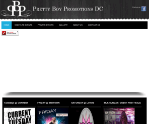 prettyboypromos.com: DC Clubs - DC Nightlife - DC Bars - Sponsored by Pretty Boy Promotions
Pretty Boy Promos - sponsoring DC Clubs, DC Bars, guestlists, table service, private parties (609) 954-5961 