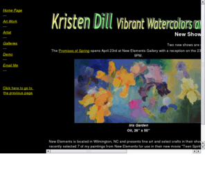 kristendill.com: Vibrant Watercolors, by Kristen Dill
Original watercolors including: florals, landscapes, and abstracts