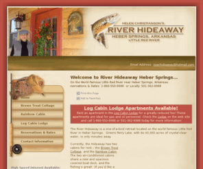 Riverhideawayhebersprings Com River Hideaway Heber Springs