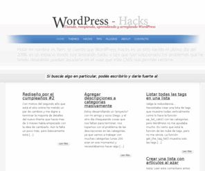 wordpress-hacks.com: WordPress Hacks | Tips y consejos de WordPress en español
WordPress Hacks, Tips y consejos de WordPress en español