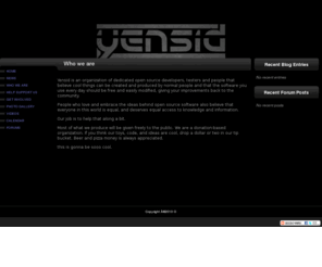 yensid.net: yensid - an open source company
yensid is an open source company, with a goal to be a non-profit idea development and educational organization.