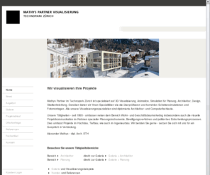 3d-architecture.com: Visualisierung, Simulation, Animation für Architektur, Planung, Design
Mathys Partner bietet umfassende Dienste in 3D, Visualisierung, Simulation, Animation für Architektur, Planung, Verkehrsplanung, Infrastruktur, Stadtentwicklung