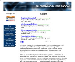 autism-causes.com: Autism
Autism causes and symptom information made simple.<meta name=